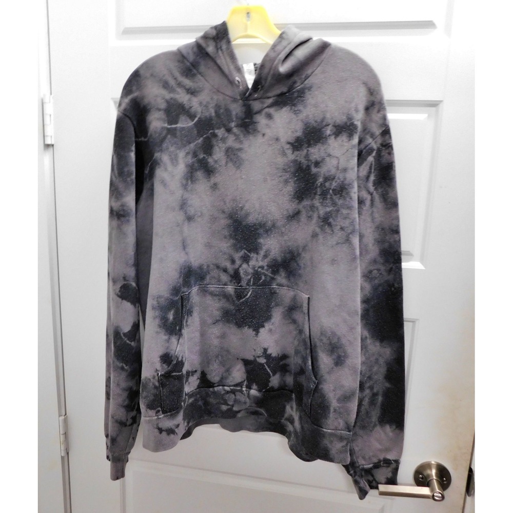 ALO Yoga Accolade Charcoal Tie-Dye Hoodie Size M